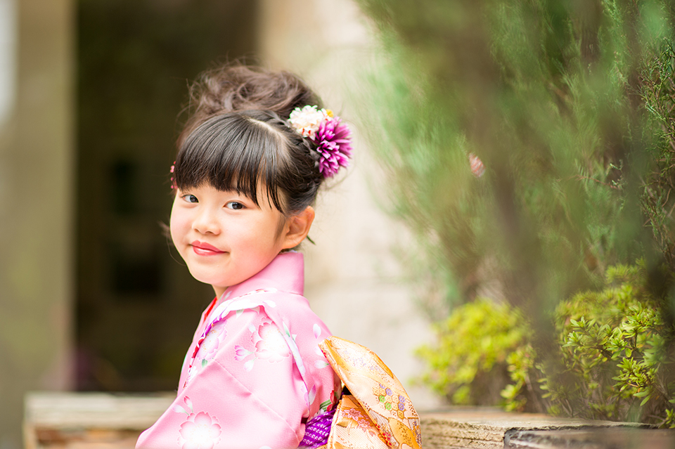 7歳の女の子の七五三・椎名トモミ